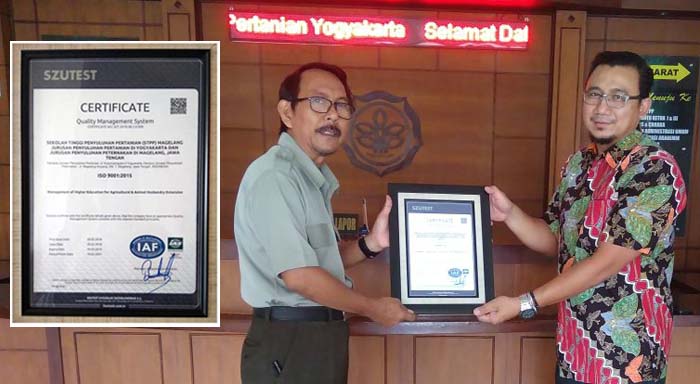 ISO 9001:2015, Sistem Manajemen Mutu STPP Yogyakarta Diakui ISO Jenewa